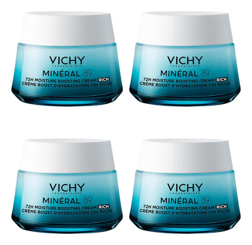 Vichy X4 Und Crema Hidratante Facial Mineral 89 Textura Rica