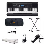 Kit Platinum Teclado Arranjador Yamaha Psr Ew310 76 Teclas