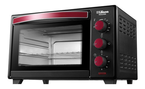 Horno Eléctrico Liliana Ao132 Facilcook 32lts 1750w Tio Musa Color Negro