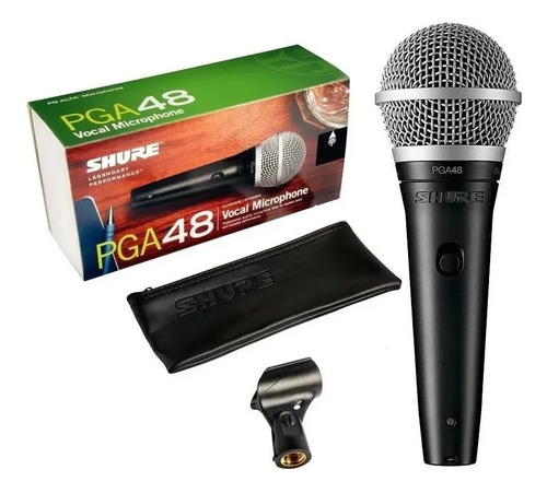 Microfone De Mao Dinamico Shure Pga48-lc