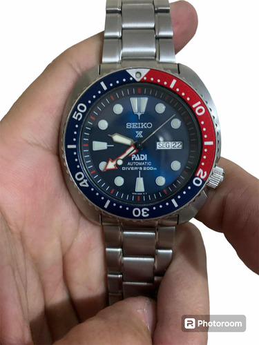 Relógio Seiko Diver Prospex Turtle Padi Srpe99b1