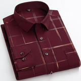 Camisa De Vestir Informal Elegante For Hombre De Negocios,