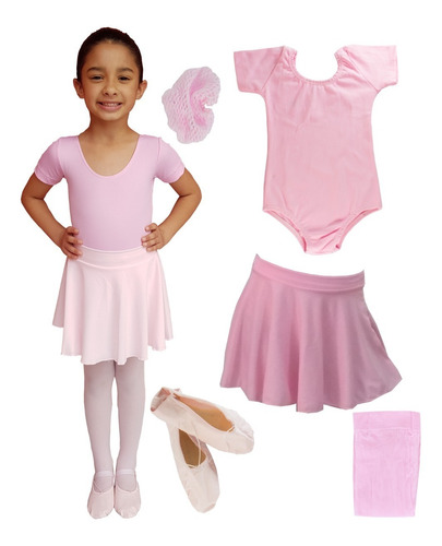 Ballet Completo Roupa Balé Conjunto Lindo