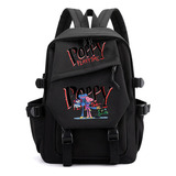 Mochila Con Amapola Playtime Huggy Wuggy Mochila Infantil Cor Negro 5