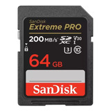 Cartão Memória Sandisk Sd Xc 64gb Extreme Pro 200 Mb/s