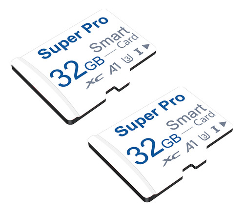 Tarjeta De Memoria Micro Sd Super Pro U3 V10 Blanca De 32 Gb