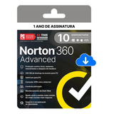 Norton 360 Advanced - Proteção Digital 12 Meses - 10 Disposi