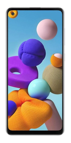 Samsung Galaxy A21s 64gb Branco Muito Bom - Celular Usado