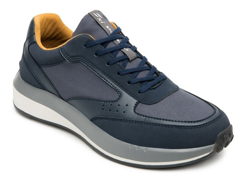 Sneaker Azul Casual Flexi Hombre Suela Ligera 413901