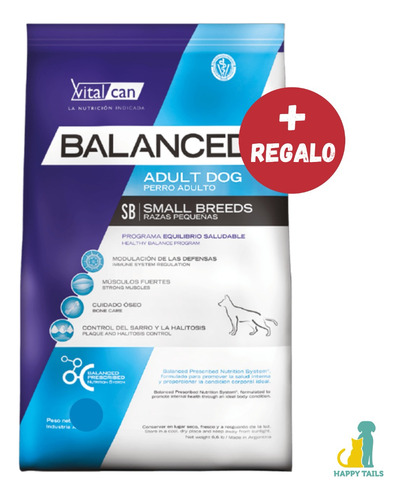 Vital Can Balanced Adult Small X 15 Kg - Happy Tails