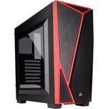 Gabinete Gamer Corsair Carbide Spec 04 Atx Rojo Acrilico Color Negro