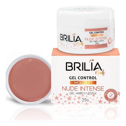 Gel Contol Nude Intense Autonivelante Brilia Nails 25g Unha