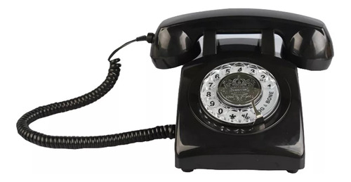 Telefone Com Discagem Rotativa Telefones Fixos Retrô Antigos