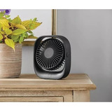 Ventilador Abanico Portatil Recargable 9cm Diametro Negro