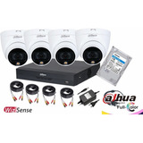 Cctv Kit Pro Dahua 4 Cam 5mp Full Color C/mic Wizsense 1tb