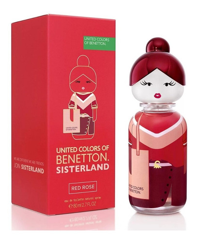 Perfume Importado Benetton Sisterland Red Rose Edt 80 Ml