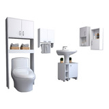 Botiquin Bath + Optimiza Lavamano 47 + Baño 63 + Auxiliar X2