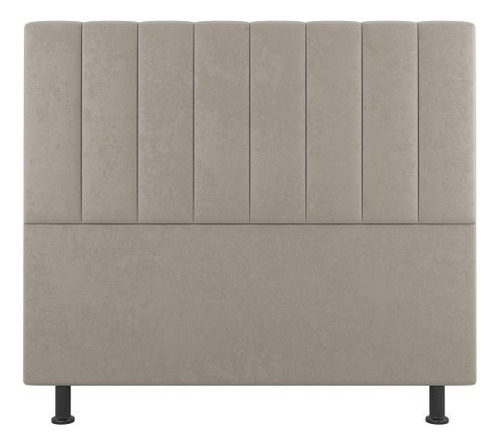 Cabeceira Cama Box E Bau Estofada Casal Carla 1,40cm Suede