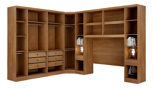 Guarda-roupa Modulado De Casal Safira 002 Mdf Novo Horizonte