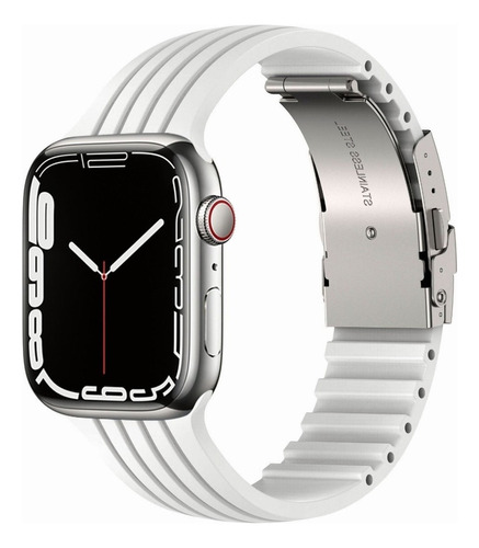 Correa For Apple Watch Series Ultra 8 7 6 5 4 3 De Silicona