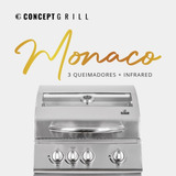 Churrasqueira Gás Concept Grill Monaco + Infrared 3q