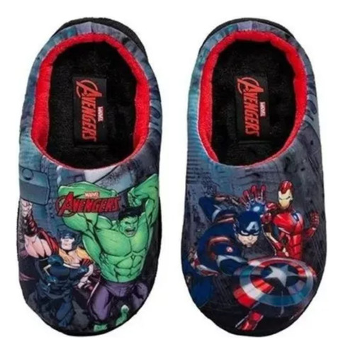 Pantuflas Polar Infantil Original De Spiderman Y Avengers