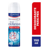 Desodorante Para Pie De Atleta Curitas Foot Defense De 150ml