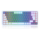 Teclado Mecanico Low Profile Redragon Vili Switch Brown Cor De Teclado Azul Idioma Português Brasil