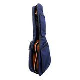Capa De Violão Folk Acolchoada Azul Modelo Luxo Case Bag