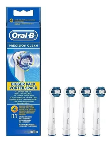 Pack 4 Repuestos De Cepillo Eléctrico Oral-b Precisión Clean