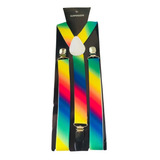 Tirantes Suspenders Multicolor Orgullo Gay Pride Fiesta