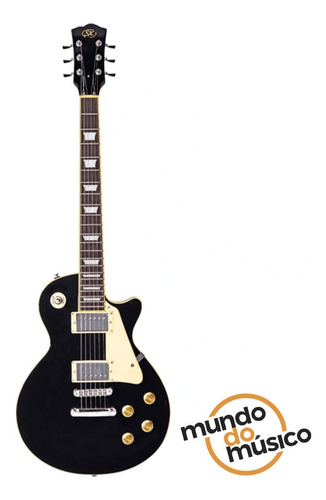 Guitarra Sx Les Paul Serie Ee3bk Preta