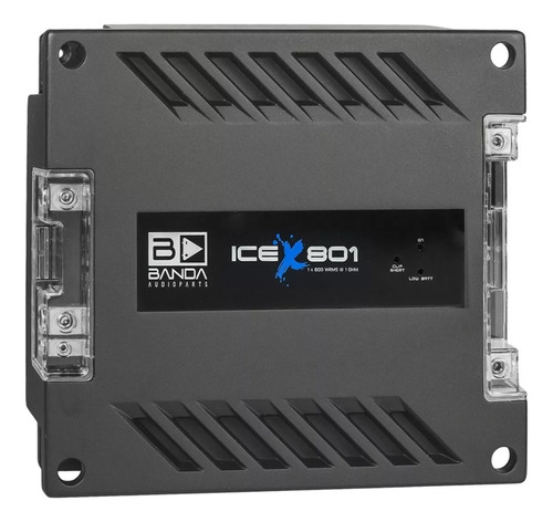 Modulo Amplificador Ice X 801 1 Canal 800 Wrms 1 Ohm Banda 