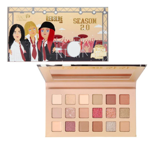 Paleta Sombras Rebelde Trendy - g a $108