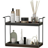 Organizador De Baño/cocina Moderno 2 Niveles (negro)