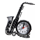 Reloj Despertador Con Forma De Saxofón, Reloj De Mesa Vintag