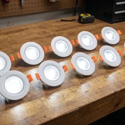 Paquete 10 Lampara Spot Empotrado Led 7w Luz Blanca Color Blanco | Meses sin interés