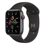 Apple Watch Se  1 Gen (gps + Cellular, 44mm) - Caja De Aluminio Color Gris Espacial - Correa Deportiva Negra