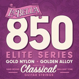 Encordado Guitarra Clásica La Bella Elite 850 Nylon Dorado