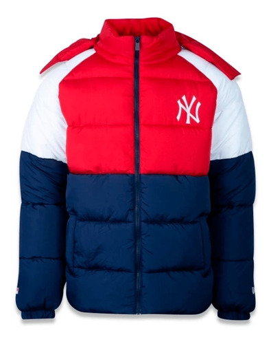 Jaqueta Puffer New Era Mlb New York Yankees - Vermelho/azul