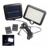 Lámpara Foco Solar 100 Led Con Sensor De Movimiento