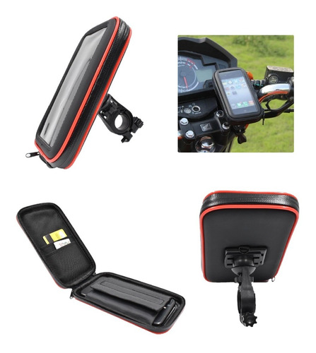 Estuche Para Celular Moto Soporte Impermeable Gps Holders