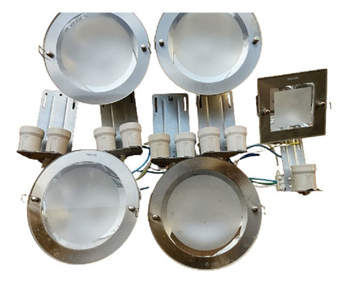 Apliques Phillips 5 Unidades Luz Techo Embutir P/lampara Led