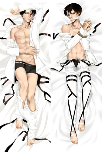 Dakimakura Shingeki No Kyojin 2 Lados+relleno 50 X 170