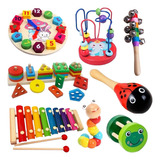 Juguetes Didácticos De Madera Para Niños Cognitivos Pack 10a