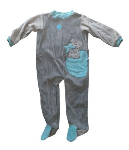 Enterito Pijama Botones Plush Para Bebés 6-23 Meses 
