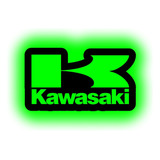 Cuadro Retroiluminado Led Motos Logo Kawasaki