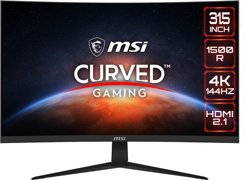 Monitor Msi G321cu, 32 Gaming Monitor, 3840 X 2160 (uhd), V Color Negro