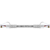 Kit 100 Unidades Patch Cord Cat6 100% Cobre 15cm Branco