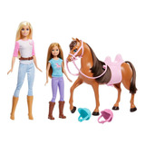 Barbie Set De Juego Diversión Con Caballos